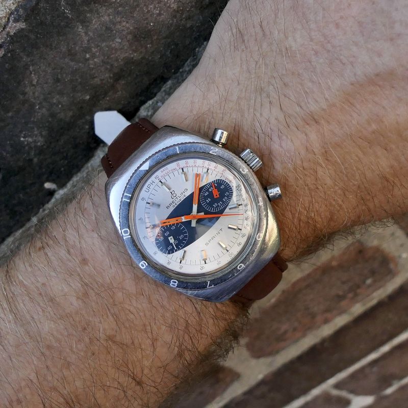 Image 9 of Breitling Sprint Chronograph; Vintage men's watch