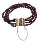 Image 1 of Antique glass bead bracelet with gold clasp