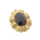 Image 4 of Vintage gold pendant/brooch with garnet