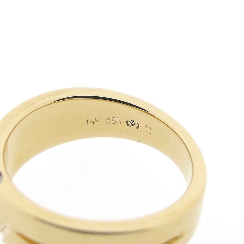 Image 8 of Gold ring with diamonds 0.15 ct.