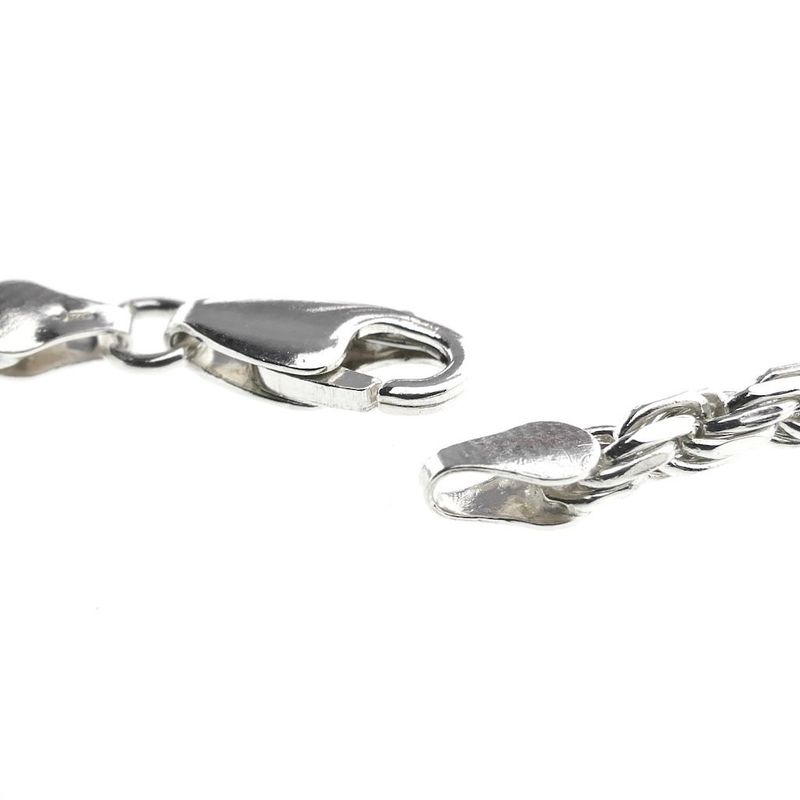 Image 5 of Silver twisted link chain