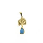 Image 1 of 8Kt. Pendant with Turquoise