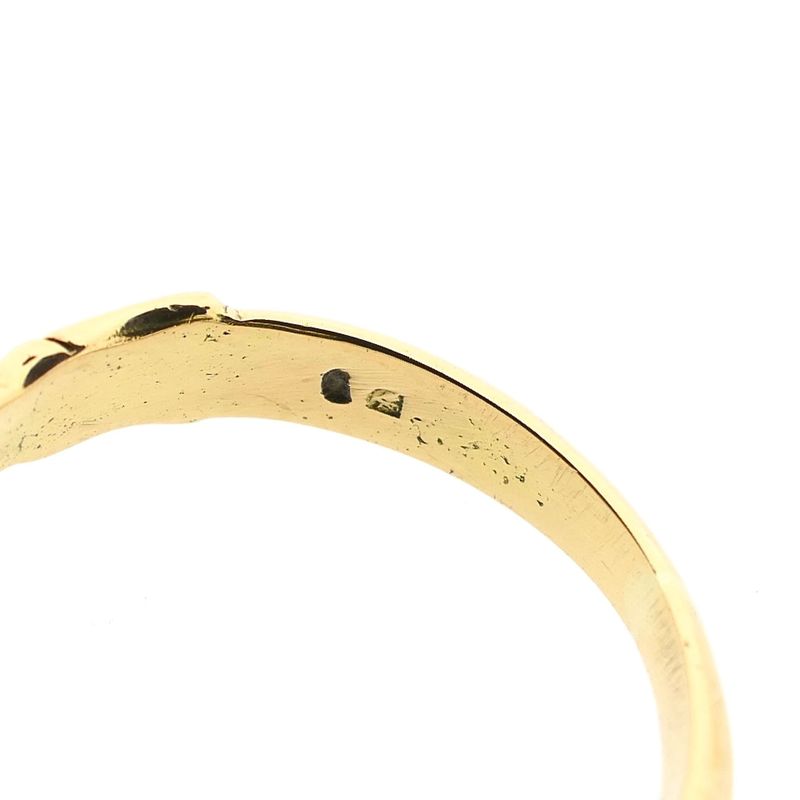 Afbeelding 8 van Vintage gouden ring met granaat