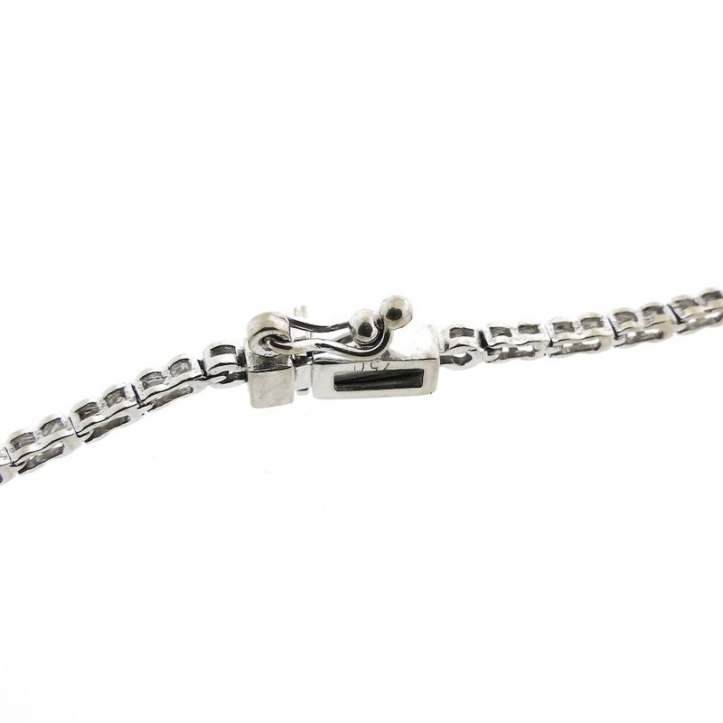 Image 4 of 18-karat white gold fantasy link bracelet with diamond; 1.45 ct. | 19 cm