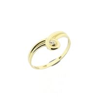 Gold Ring with Diamond; 0.005 ct.