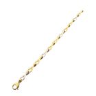 Afbeelding 6 van Bicolor gouden infinity schakelarmband