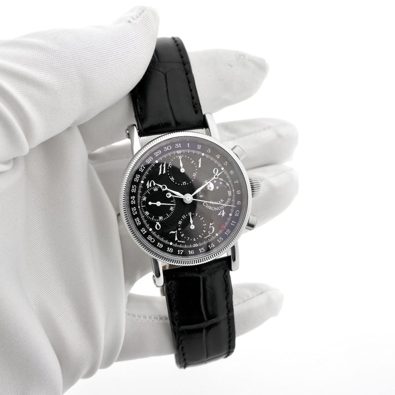 Image 9 of Chronoswiss Lunar Chronograph CH7523; Automatic men's watch with moon phase