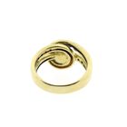 Image 5 of Gold ring with pearl and diamond; 0.08 ct.