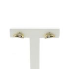 Image 1 of Bicolor gold stud earrings with zirconia