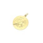 Image 5 of Gold zodiac sign pendant; Cancer