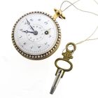 Image 10 of Antique 14k gold pocket watch; Verge Fusee escapement