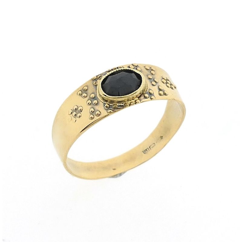 Image 1 of Gold ring with garnet stones | Vintage
