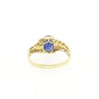 Image 4 of Gold ring with sapphire and diamond | 0.06 ct.