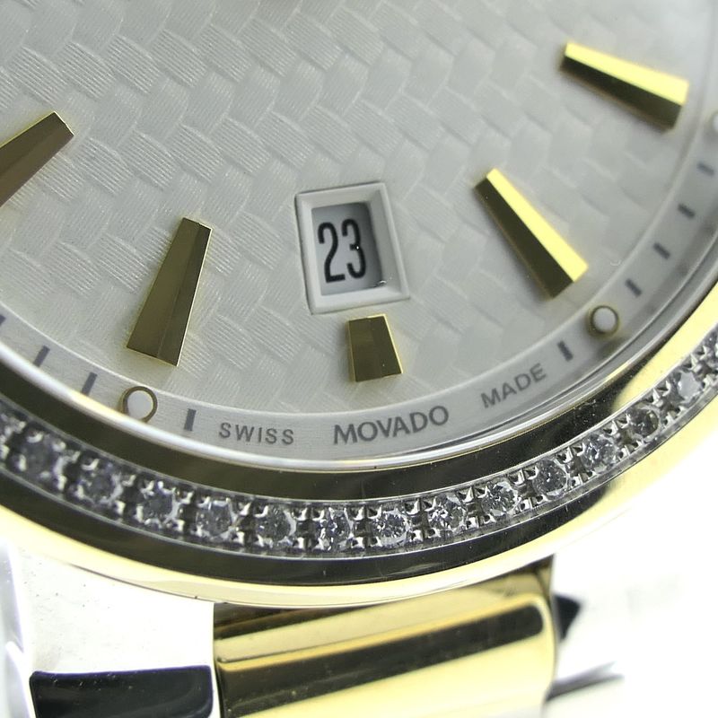 Image 4 of Movado Vizio Ref. 0607638; Two-tone ladies watch with 0.25ct. diamonds
