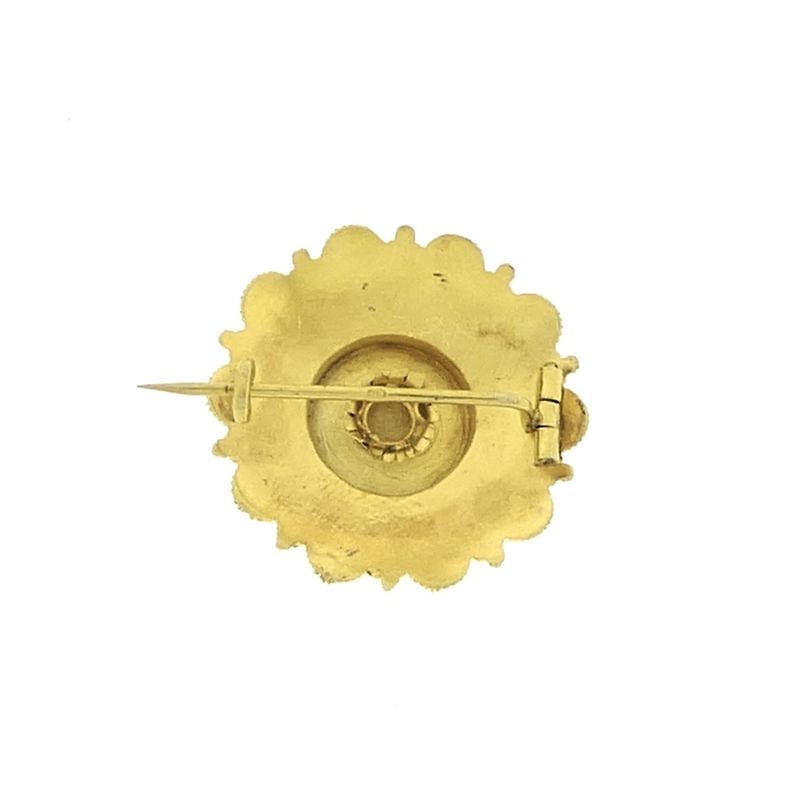 Image 3 of Vintage gold brooch with Zeeland buttons
