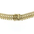 Image 4 of Gold gallery wire link necklace