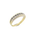 Image 1 of 18Kt. Two-tone gold ring with 0.04 ct diamond