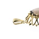 Afbeelding 5 van Vintage gouden hanger met rookkwarts