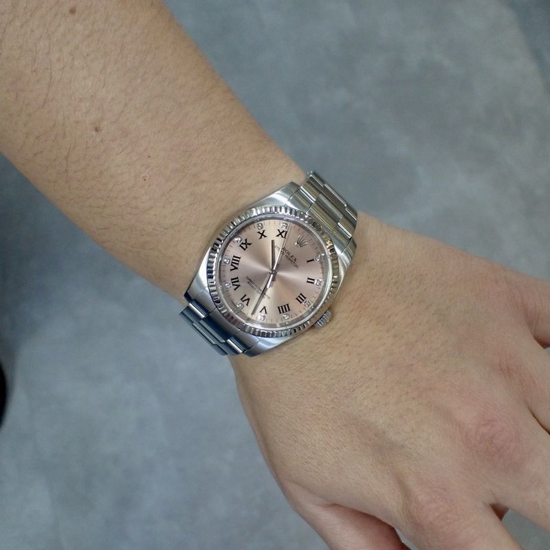 Image 14 of Rolex Oyster Perpetual; 116034 with factory set diamonds