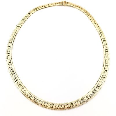 Gold chain; French gourmet link | 44 cm Image 1 of Gold chain; French gourmet link | 44 cm