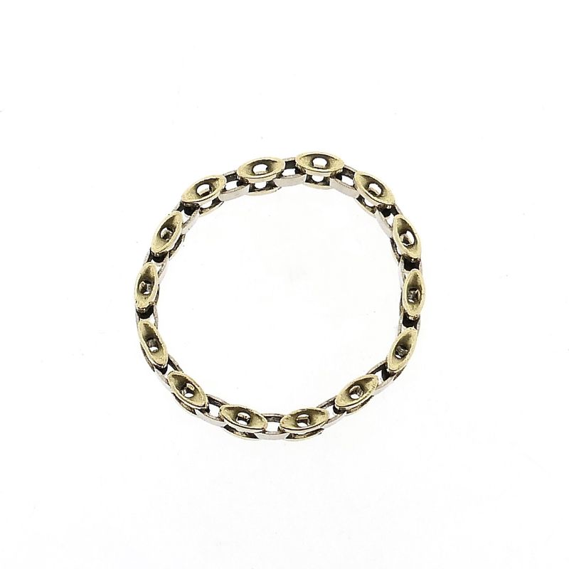 Image 4 of Bicolor Gold Link Ring
