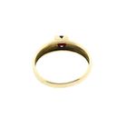Afbeelding 6 van 8 karaat vintage solitair ring met granaat