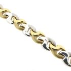 Image 4 of Two-tone gold fantasy link necklace | 41.5 cm