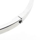 Image 6 of White gold bracelet with jade and diamond 0.035 ct.