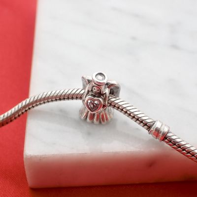 Image 2 of Pandora charm; Silver; Angel of Love