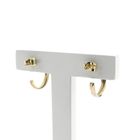 Image 4 of Tricolor gold stud earrings