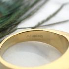 Image 6 of Large gold men's ring with onyx