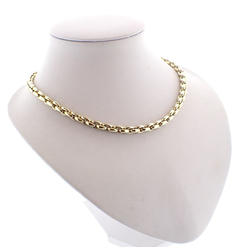 Image 1 of Two-tone gold link necklace