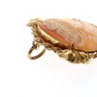 Image 7 of Antique gold brooch/pendant with cameo