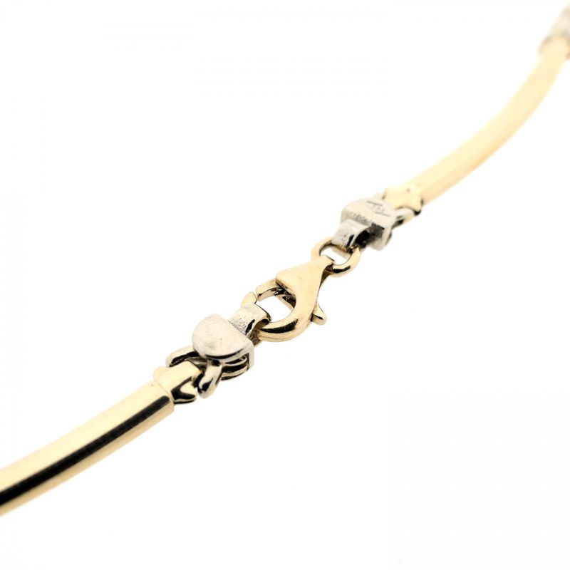 Image 5 of Two-tone gold fantasy link necklace