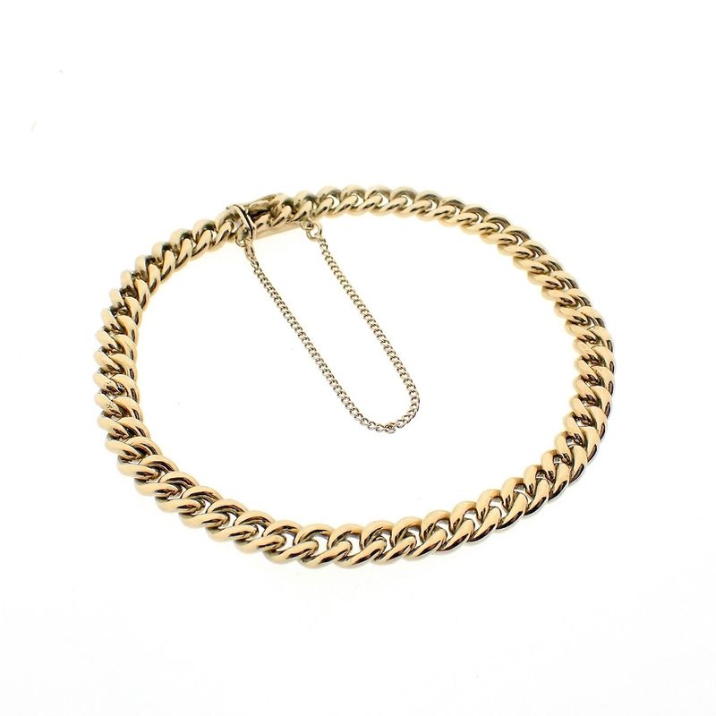 Image 5 of Gold gourmet link bracelet | 18 cm | €1524.95 (1450 promotion)
