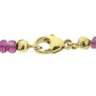 Image 5 of Pink tourmaline beaded necklace with gold clasp | 45.5 cm