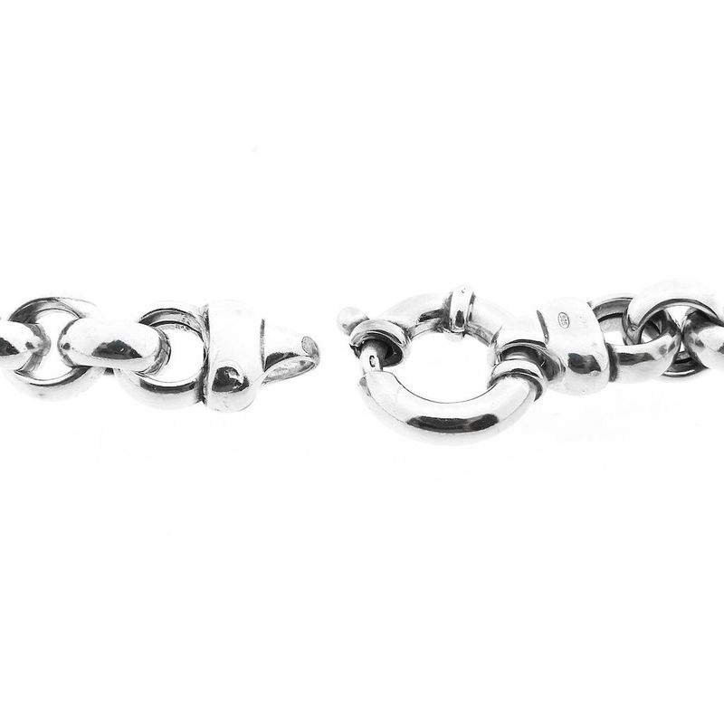 Image 6 of Silver jasseron link necklace