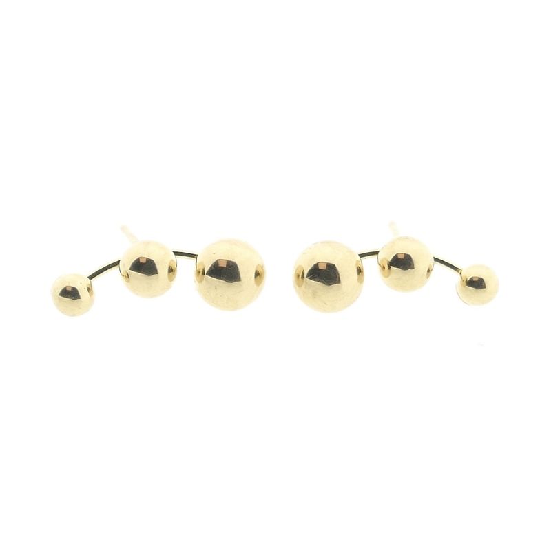 Image 10 of Gold stud earrings | Balls
