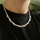 Image 7 of White gold fantasy link necklace