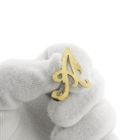 Image 7 of Gold letter brooch; letter A