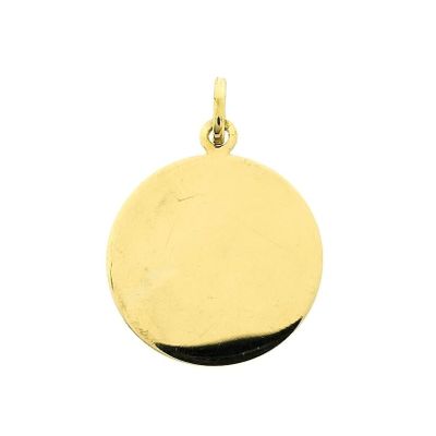 Image 1 of Gold pendant; Round engraving plate