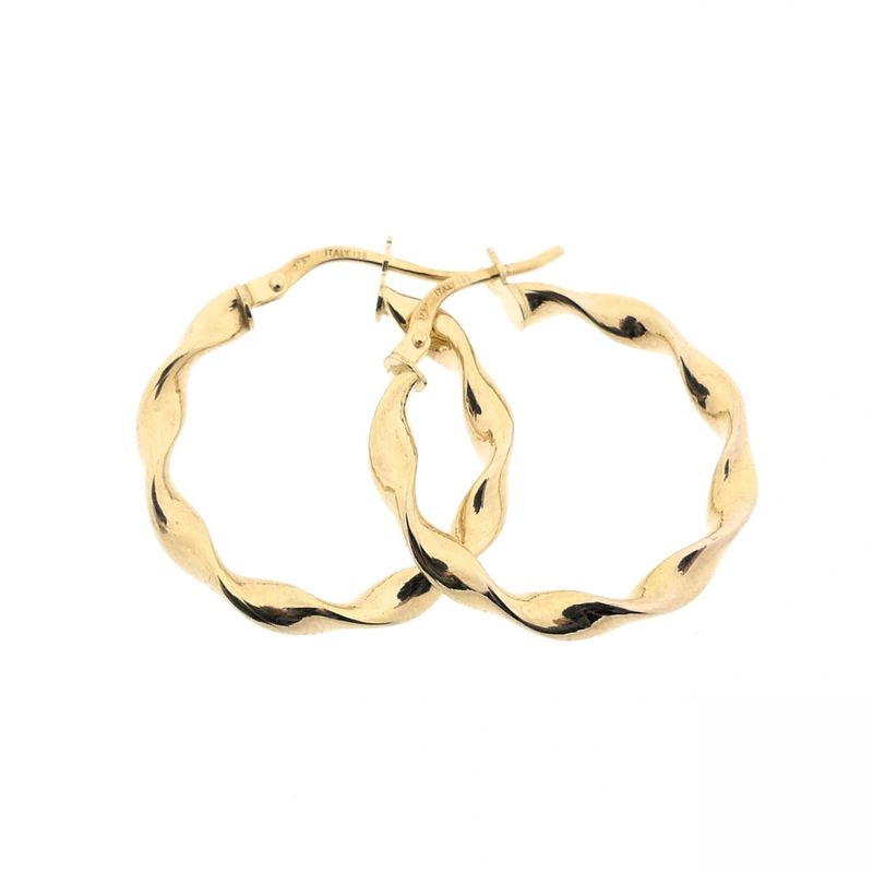 Image 3 of 9 krt. spiral earrings