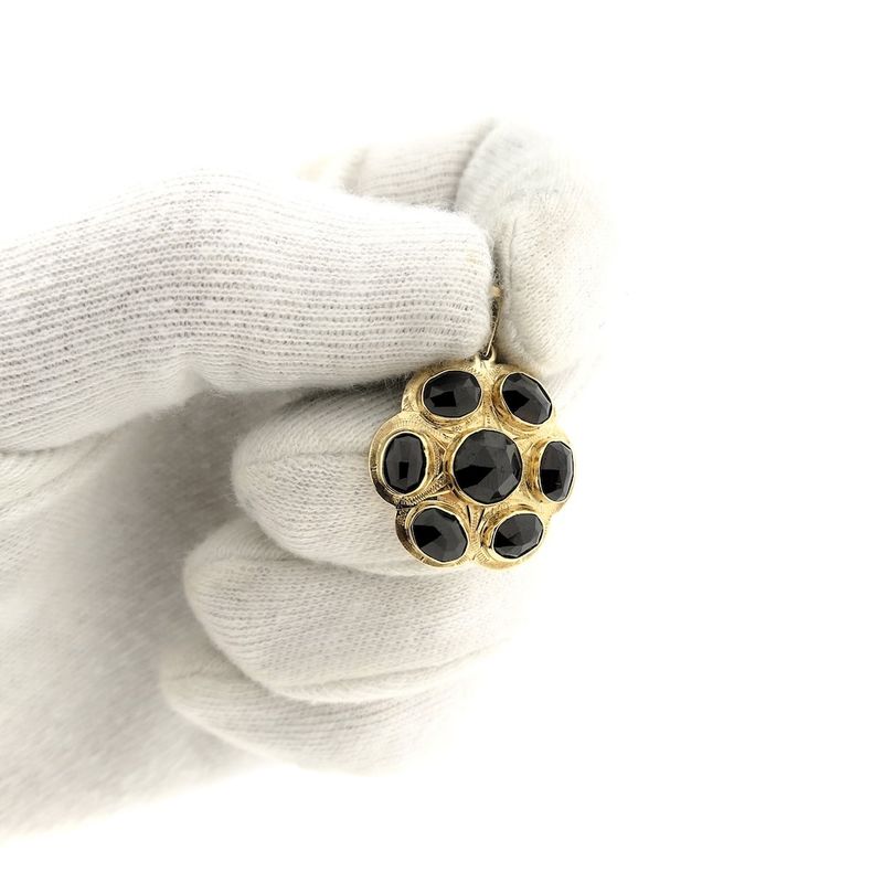 Image 12 of Vintage gold pendant with garnet.