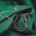 Image 2 of White gold snake link chain | 40 cm