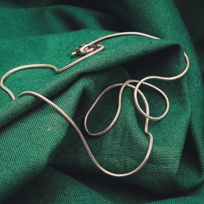 White gold snake link chain | 40 cm Image 2 of White gold snake link chain | 40 cm