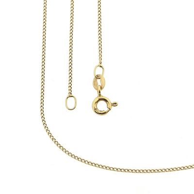 Image 1 of 18K Gold Thin Gourmet Link Chain | 50.5 cm
