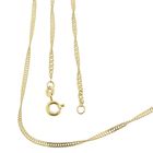 Image 1 of Gold twisted gourmet link necklace | 40 cm