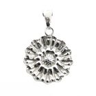 Image 2 of Silver pendant of a flower