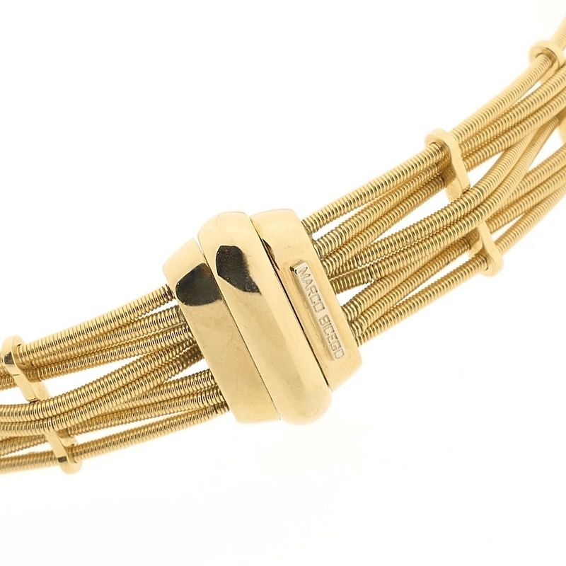 Image 4 of 18-karat gold necklace; choker with diamond; 0.31 ct. | 40 cm | Marco Bicego