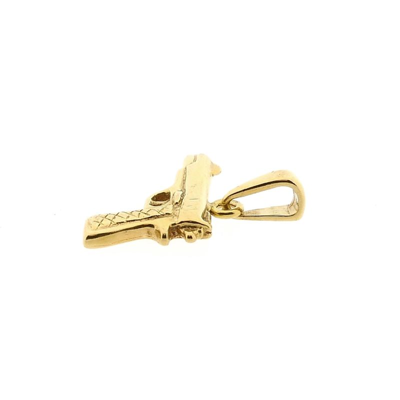 Image 8 of 18K Gold Pistol Pendant
